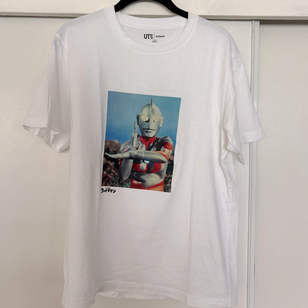 Ultraman X Uniqlo men’s graphic tee white, NWOT